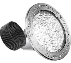 lot 5230 image: 50FT AC120V LED Pool Lights, 10 Inch 35W Pure White Pool Light, Only for Replacement of 10 Inch Underground Pool Niches, Input Voltage AC 120V