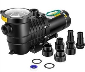 lot 5232 image: VIVOHOME 2.0HP 6800GPH Dual Voltage Pool Pump, Self-Priming Energy Saving, 1.5 & 2 & 1.25-1.5 Connectors wStrainer Basket for InAbove Ground Pools