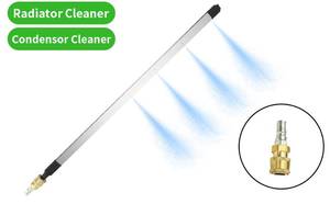 lot 5237 image: Radiator Cleaning Wand Radiator Flush Tool with Adapter Suitable for Karche Car Washer,Trucks,RVs, Dual WaterAir Cleaning, Includes Nozzles Quick Couplers, Fits 2000 PSI(39 inch with M22 Adapter)