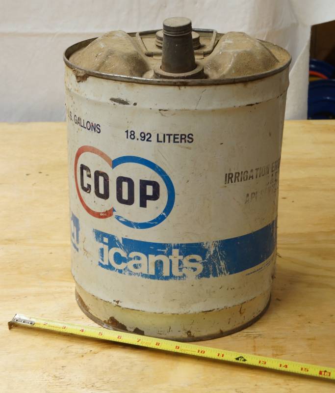 lot 2437 image: Old Oil Can - CO-OP Lubricants - 5 U.S. Gallons