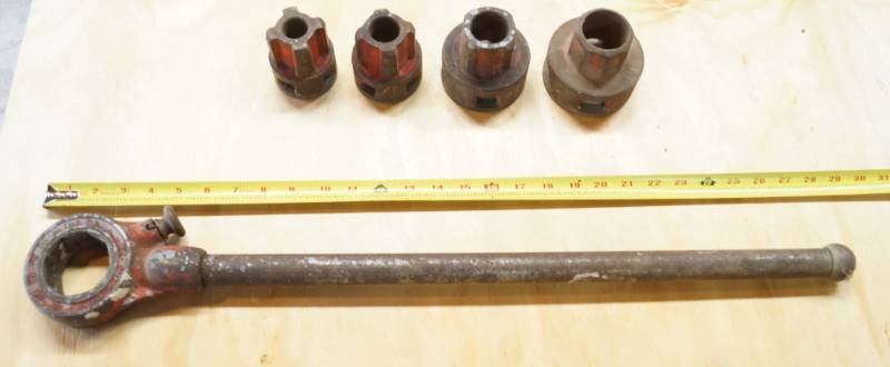 lot 2441 image: Rigid Pipe Threader Set - 5 Piece