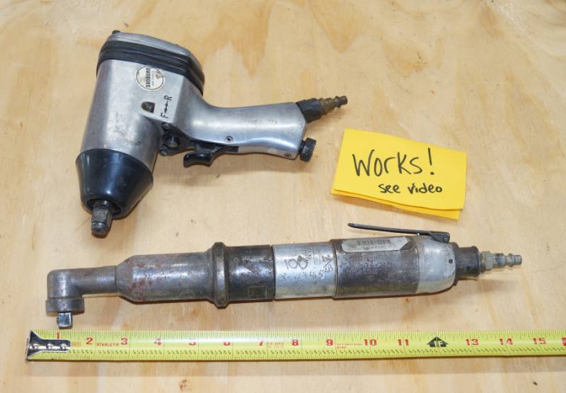 lot 2445 image: 2 Air Ratchet Set - Lets Get To Work Bid Now - Both Tested and Work
