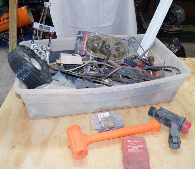 lot 2466 image: Misc Bucket of Fun Take a Look Here Bid Now