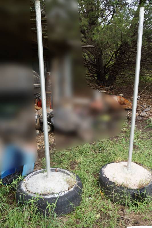 lot 2544 image: 2 Volleyball Net Poles