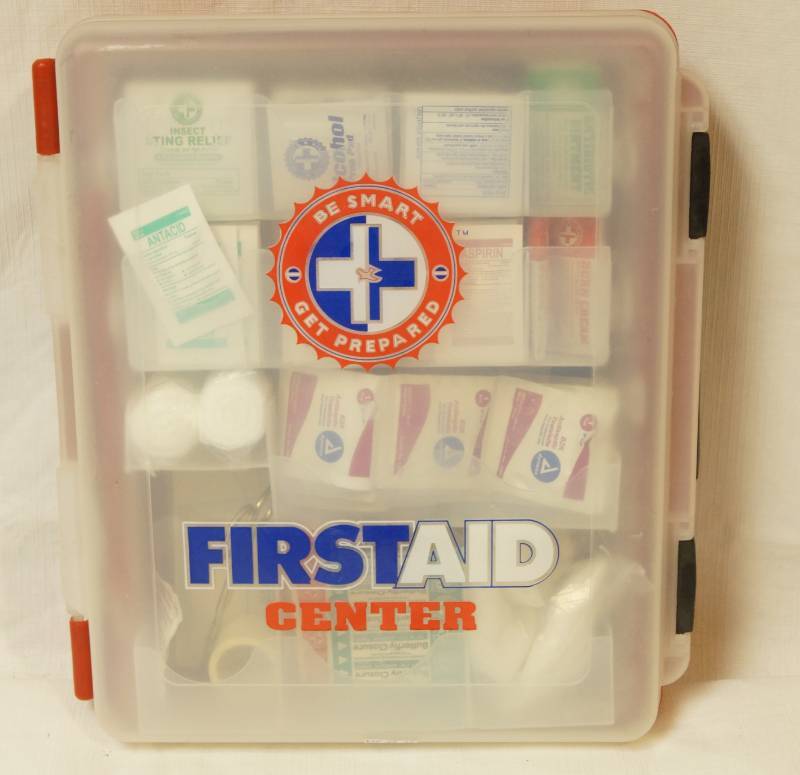 lot 2589 image: First Aid Kit - Well-Stocked - Like New Condition