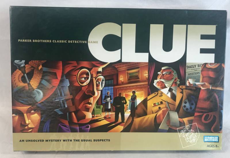 lot 3467 image: Game Night Parkers Brothers Classic Detective Game CLUE