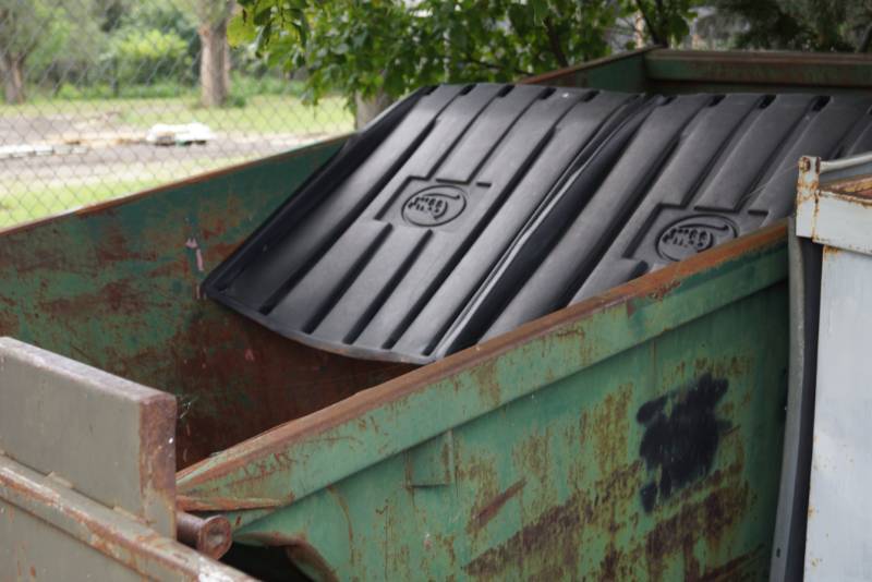 lot 3507 image: Steel Dumpster Bin - Use For Trash - Scrap Metal Storage - Burn Barrel  & More  WE CAN HELP LOAD