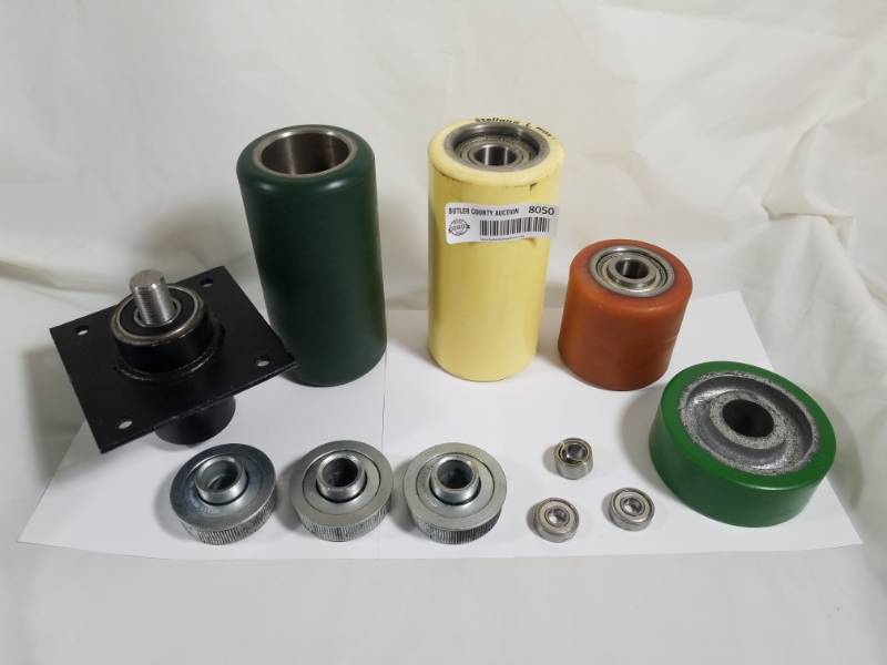 lot 8050 image: Lot of Pallet Jack Wheels and Bearings