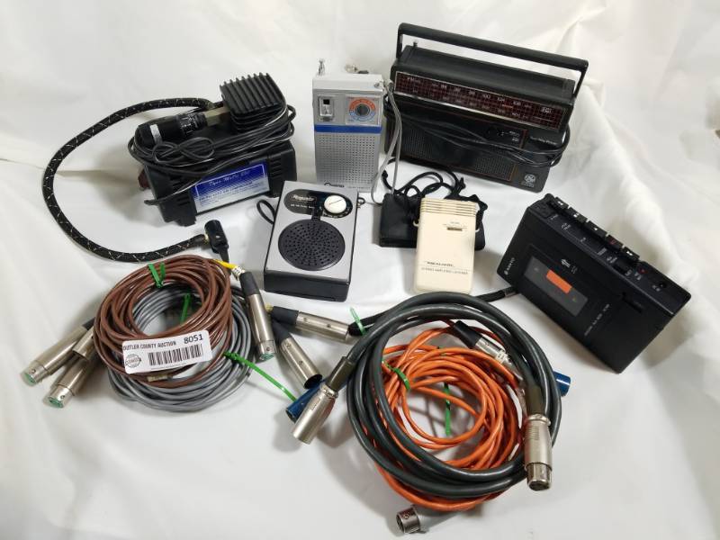 lot 8051 image: Lot of Radios  Air Compressor  Audio Cables