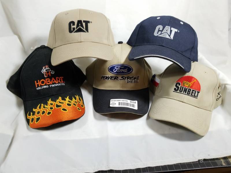 lot 8058 image: 5 New Hats  Ford  CAT  Hobart  Sunbelt