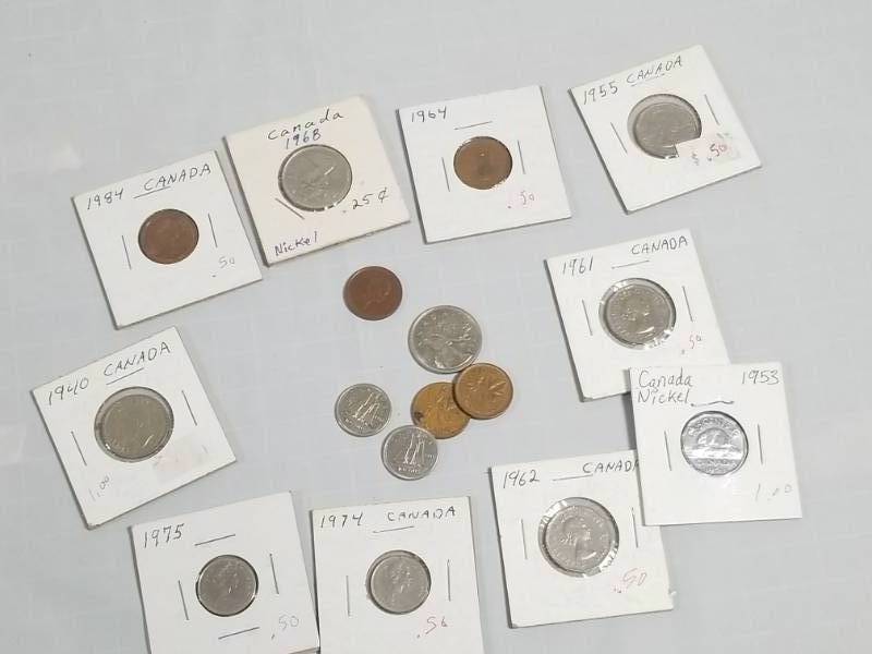lot 8137 image: Mixed lot of Canadian Coins