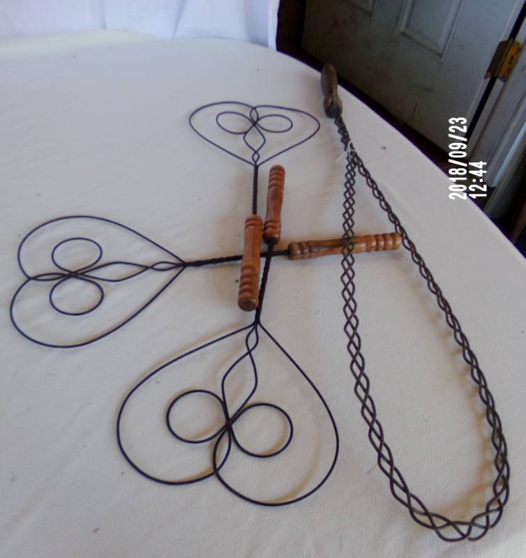 lot 9100 image: vintage decorative rug beaters