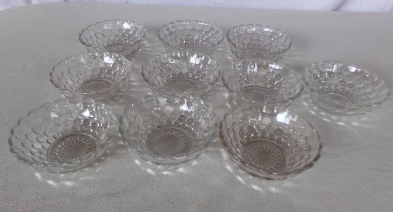 lot 9179 image: set of nine glass bowls
