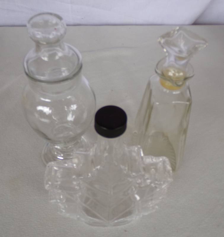 lot 9206 image: three glass brandy jars