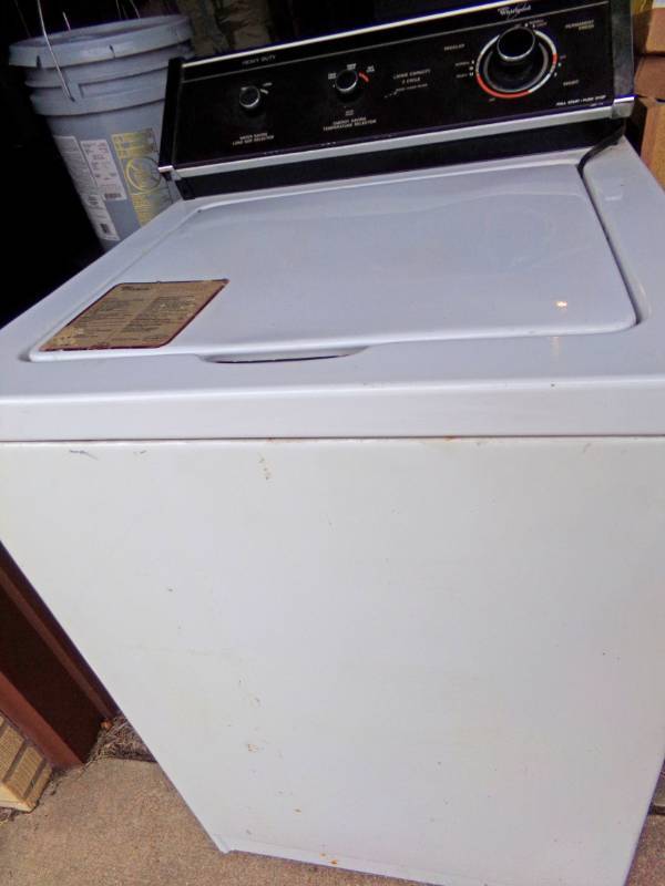 lot 9161 image: whirlpool washing machine - worked when uninstalled