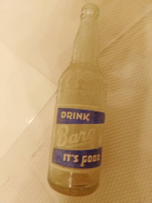 lot 9553 image: 12oz. Glass Barqs Bottle Dayton, OH