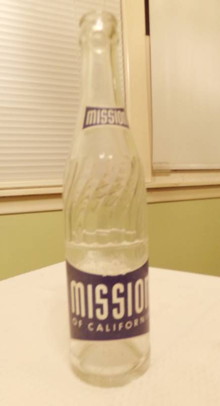 lot 9552 image: � 10oz. Glass Mission California Bottle Bozeman, CA