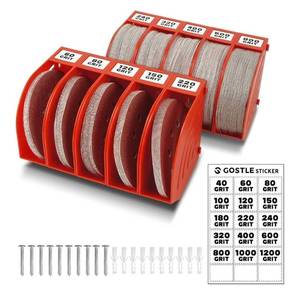 lot 28522 image: 5 Inch Professional Sanding Discs Storage Bins - 10 Bins Set for Efficient Organization BLACK