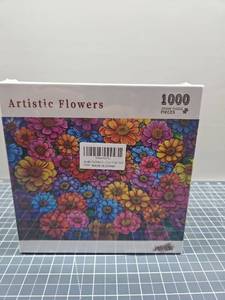 lot 28599 image: Artistic Flowers 1000 Piece Jigsaw Puzzle