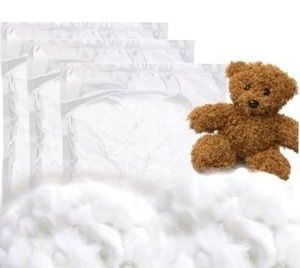 lot 28630 image: Polyester Fiberfill Stuffing for Stuffed Animals, Cotton Pillow Filling, Snow Fluff for Crafts, Bulk Cotton Fiber Batting for Decorating & Fake Clouds (2.2, Pounds.