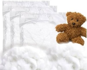lot 28631 image: Polyester Fiberfill Stuffing for Stuffed Animals, Cotton Pillow Filling, Snow Fluff for Crafts, Bulk Cotton Fiber Batting for Decorating & Fake Clouds (2.2, Pounds.