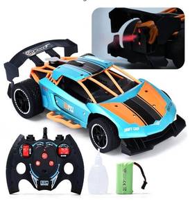 lot 28647 image: Top Race RC Drift Cars - Scale Remote Control Drift Cars with Smoking Function, Li-ion Battery - ForwardBackwardTurn Left & Right -Drift RC for Adults - Blue and Orange