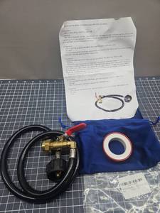 lot 28662 image: Propane Refill Transfer Hose with Brass Valve. Refill Your Own Tanks and Save