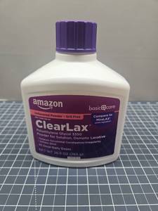 lot 28663 image: Amazon Basic Care ClearLax Powder Laxative