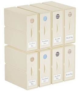 lot 28664 image: TRZZ 8-Pack Modern Beige Bedding Storage Box, Foldable Linen Bins with Window and Labels, Keeps Bedding Neatly Organized and Accessible, QueenKing Duvet Covers4