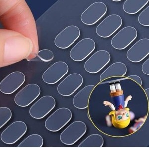 lot 28684 image: Lot of 3 NOMMO Sticky Tack for Wall Hanging, Poster Putty for Walls,Two-Sided Mounting Putty, Waterproof Stickers Dots for Festival, Putty for Hanging Pictures,Clean Removable (400, 13mm8mm)