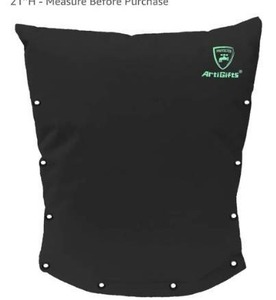 lot 28721 image: ArtiGifts Pro Insulated Pouch - Backflow Insulation Cover for Winter Freeze Protection, Black, 17W x 21