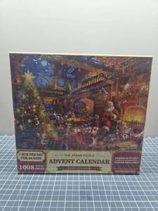lot 28724 image: Vintage Christmas Advent Calendar Jigsaw Puzzle