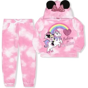 lot 28753 image: Minnie Mouse Girls 2 Piece Tie Dye Hoodie and Jogger Set  Size 5