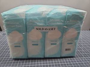 lot 28816 image: Shino Natural Cotton Pads Set - 8Pack Bundle of 100 per