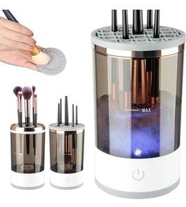 lot 28835 image: Electric Makeup Brush Cleaner,2025 Upgrade Makeup Brush Cleaner Machine with Brush Clean Mat, Automatic Cosmetic Brush Cleaner Makeup Brush Tools for All Size Beauty Makeup Brushes Set