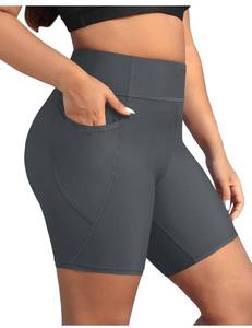 lot 28843 image: Holipick Women Plus Size Swim Shorts High Waisted Swim Bottoms with Pockets Tummy Control Boy Shorts Size 14 Plus