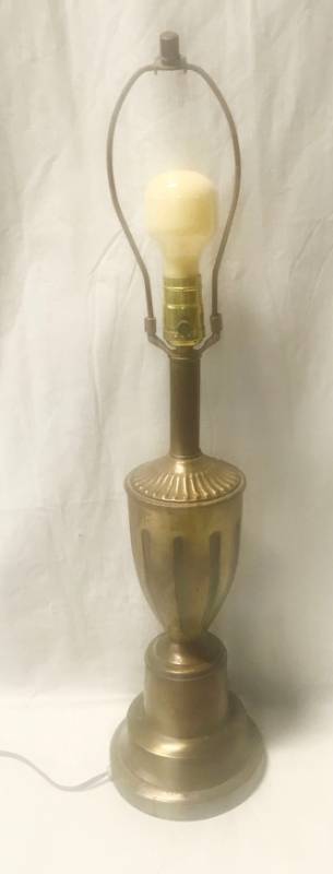 lot 5769 image: Vintage Table Lamp - AS shown no shade but cool