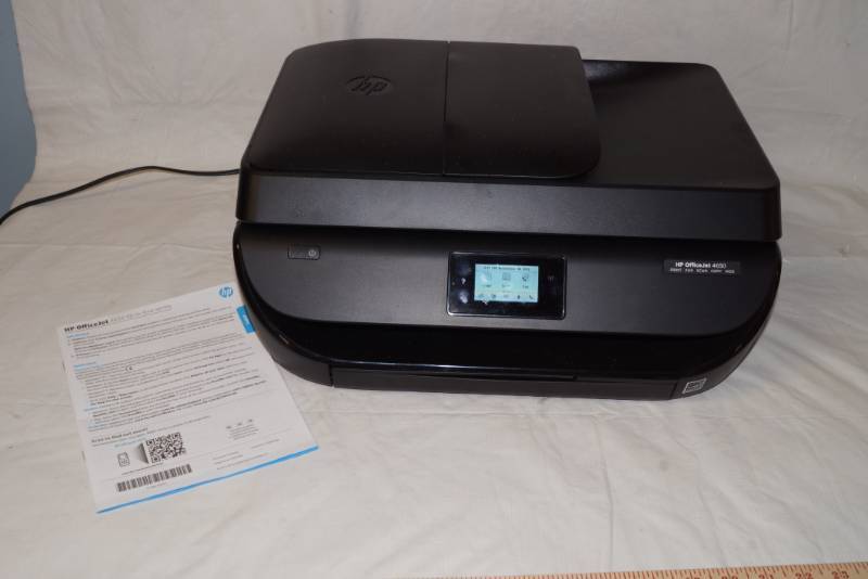 lot 6062 image: HP OfficeJet 4650 All-In-One - Printer, Scanner, Fax, Copy, Web - w instruction booklet - Works Needs new ink cartridges