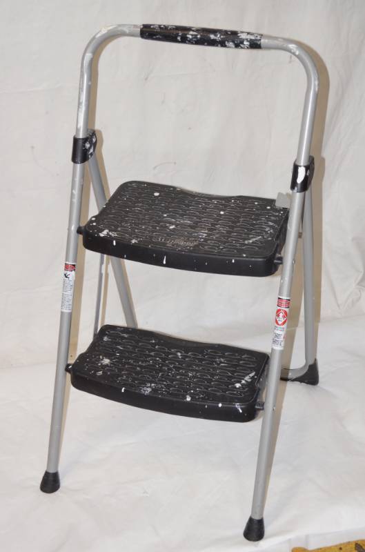 lot 6070 image: 2 step - Step Right Step Stool - folds for storage