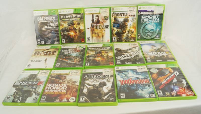 lot 6096 image: Lot of 13 XBOX 360 Games - see pics - all are included in the cases as shown