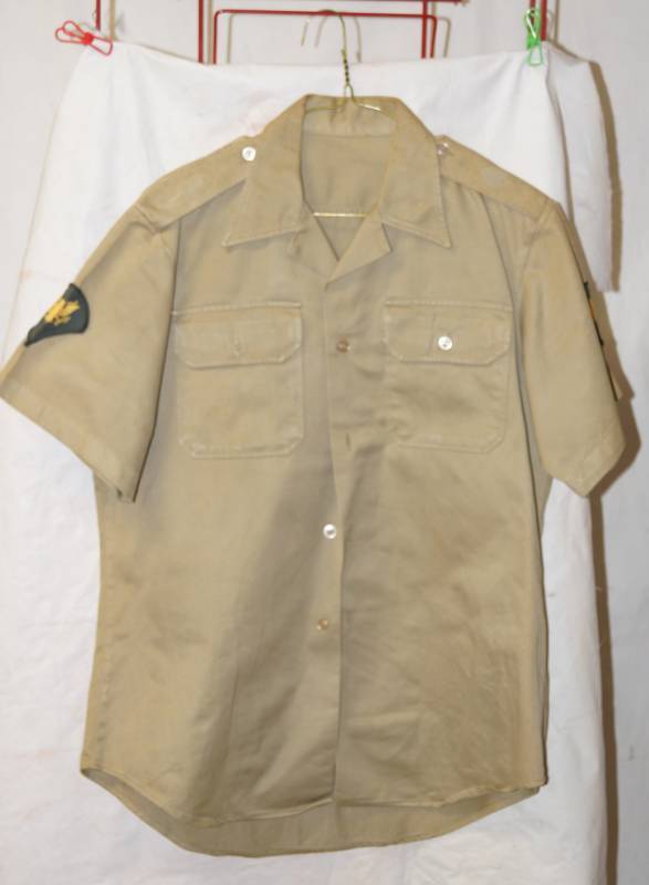 lot 6112 image: Military Shirt with Eagle Patches on the Sleeves