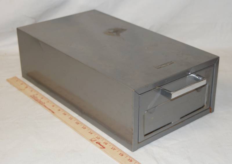 lot 6010 image: Vintage DATACASE by Steelcase, Inc. - One Drawer, Small File Box