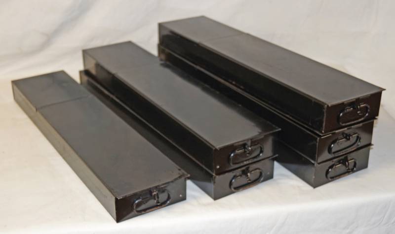 lot 5885 image: Lot of 6 Bank Vault Safe Deposit Boxes - These are cool and great to organize with