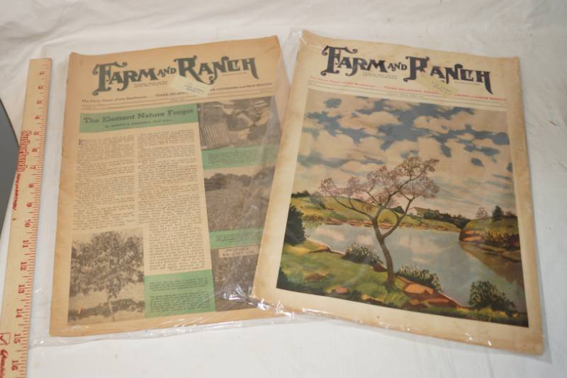 lot 5888 image: Lot of 2 Vintage Farm and Ranch NewspaperMagazines from 1941 and 1944 WOW