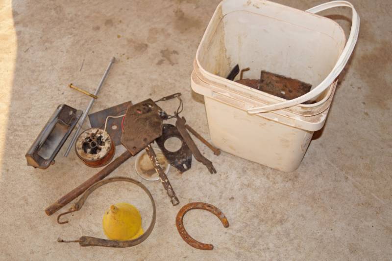 lot 5901 image: Lucky Horse Shoe, Bungee, Wrenches, Nuts, Bolts and more