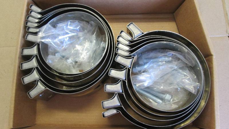lot 457 image: Lot of 10 New Walker  5 HD Exhaust Band Clamps- For Trucks and Heavy Equipment