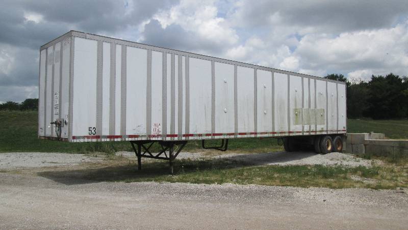 lot 16 image: 53  1994 Wabash Storage Trailer 53 L  x102  W  13. 6 HT . NO Title