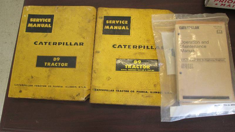 lot 12 image: Caterpillar Service Manuals D-9 Tractors  Service & Operations for C-10, C-11, C-12, C-15 Engines