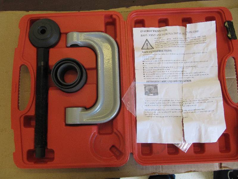 lot 485 image: New Ball Joint PIn Anchor Press Set-   (Shop Tools)