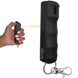 lot 45689 image: FACTORY SEALED - mace Brand Maximum Strength Pepper Spray with KeyGuard Hard Case (Black) Accurate 10 Powerful Pepper Spray, Flip Top Safety Cap, Leaves UV Dye on Skin Great for Self-Defense, 11 Gram, (80391)